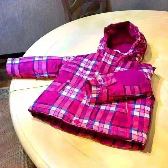 Kids jacket girls jacket by Cat and Jack Pink stand alone vest inside - Picture 1 of 5